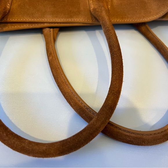 Chic Tan Suede Claudia Firenze Women's Tote Bag - Picture 16 of 16